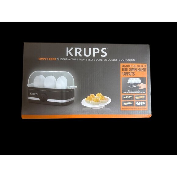 Krups Simply Eggs Electric Egg Cooker for Hard Boiled Poached & Omelets New - Picture 1 of 3